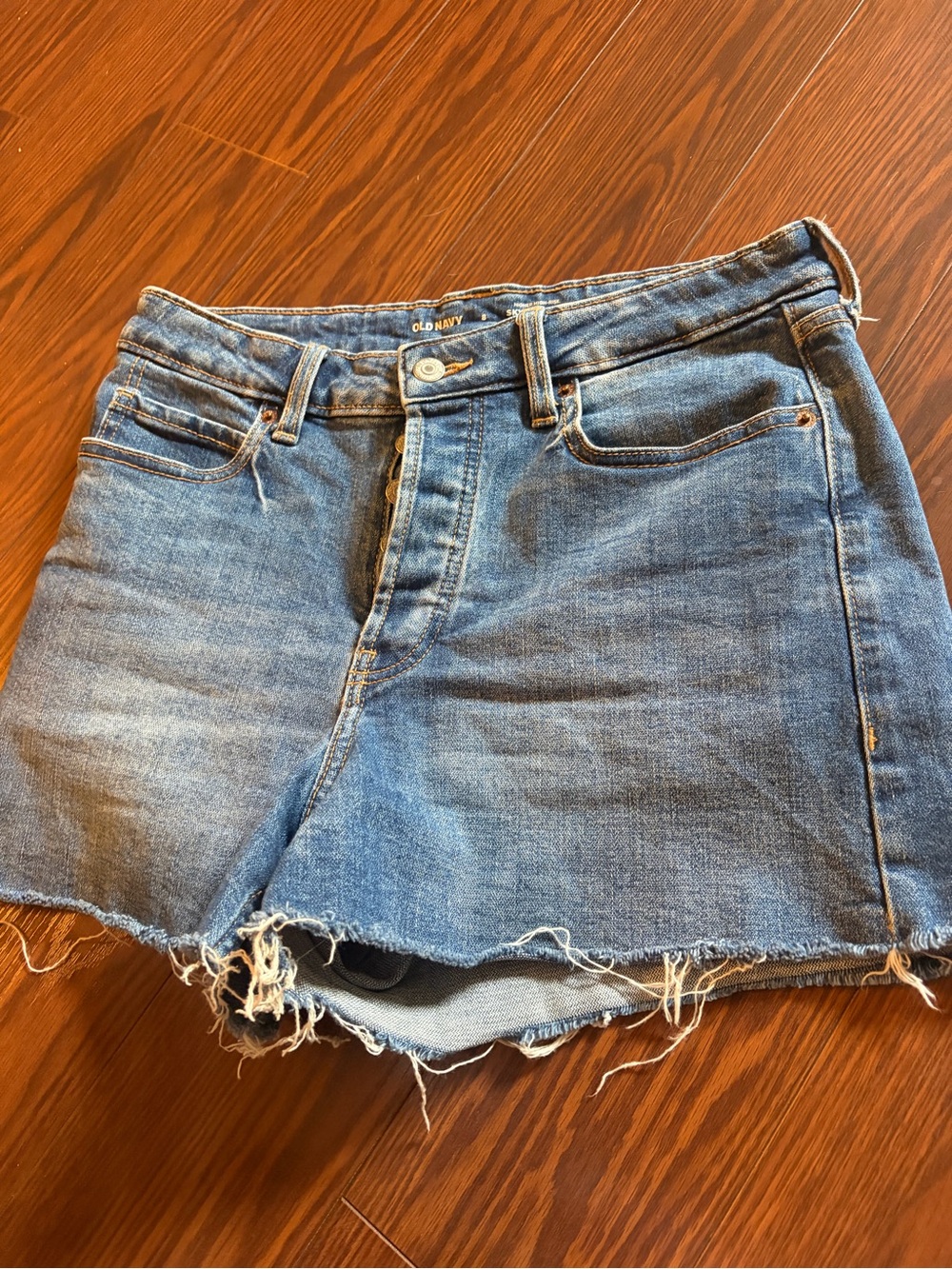Womens old navy sky hi a line denim shorts